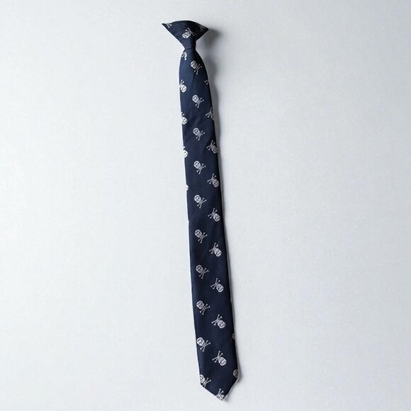 Boys Navy Blue Tie - Picture 1 of 8